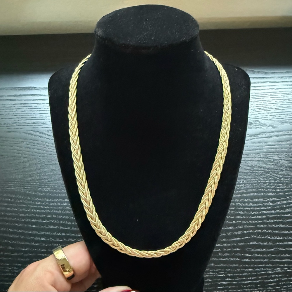 J. Crew Gold Braided Necklace NWT